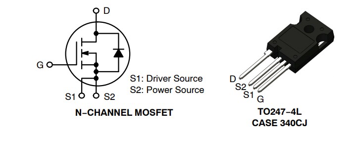 Schematic - onsemi M3S 1200V Silicon Carbide (SiC) MOSFETs